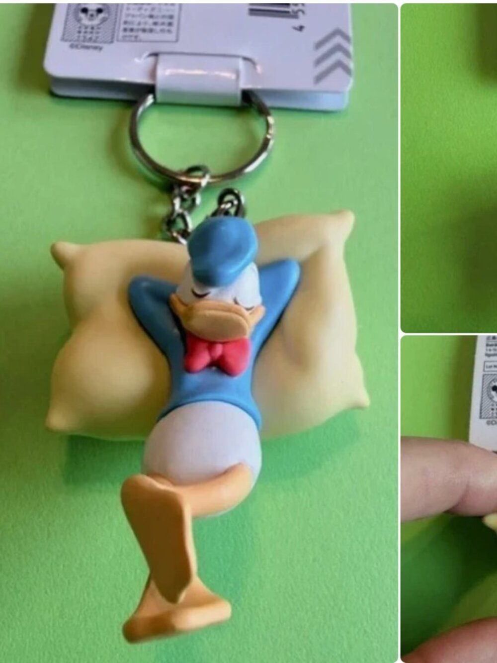 Disney Donald Duck 3D PVC Figure Keychain Key Ring Key Holder